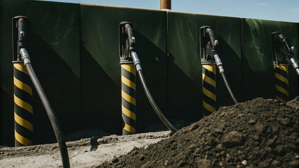 diesel bowsers on site